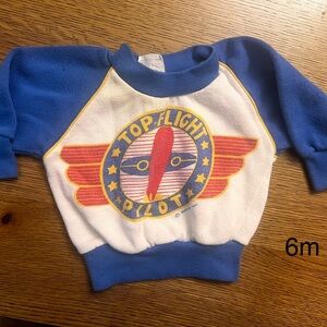 Kids Blue and White Shirt